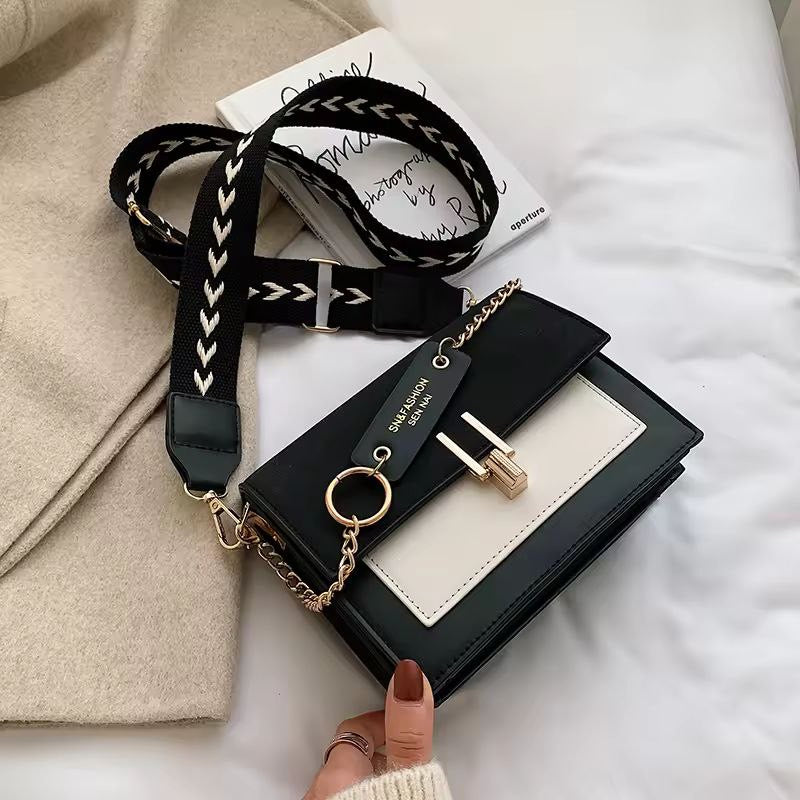 Luxury Ladies Messenger Bag – Contrast Color Shoulder & Mobile Phone Bag
