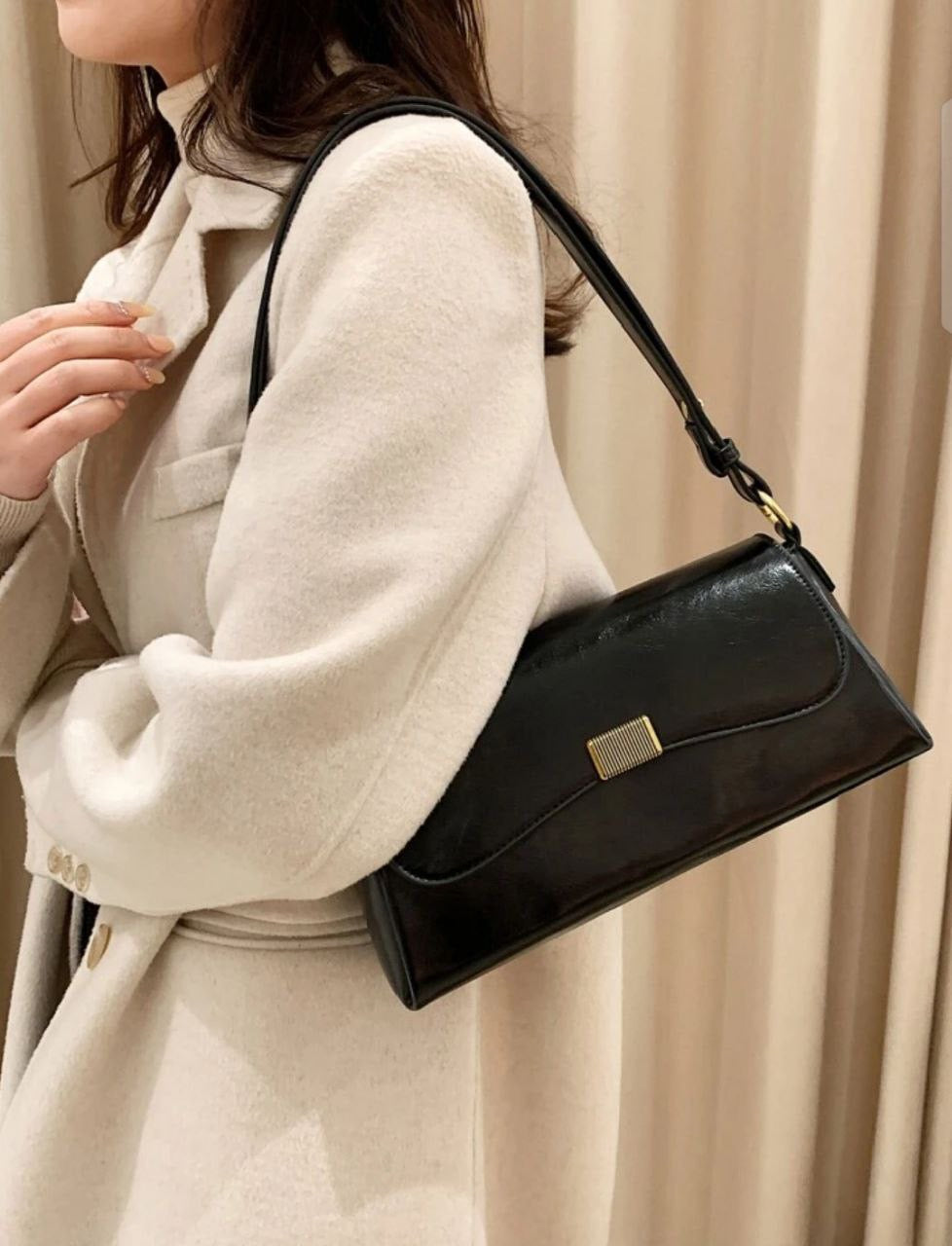 New Ladies Messenger Bag – Stylish Contrast Color Shoulder & Mobile Phone Bag