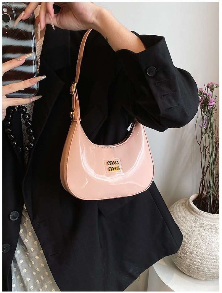 Trendy Mini Patent Leather Shoulder Bag – Chic & Stylish