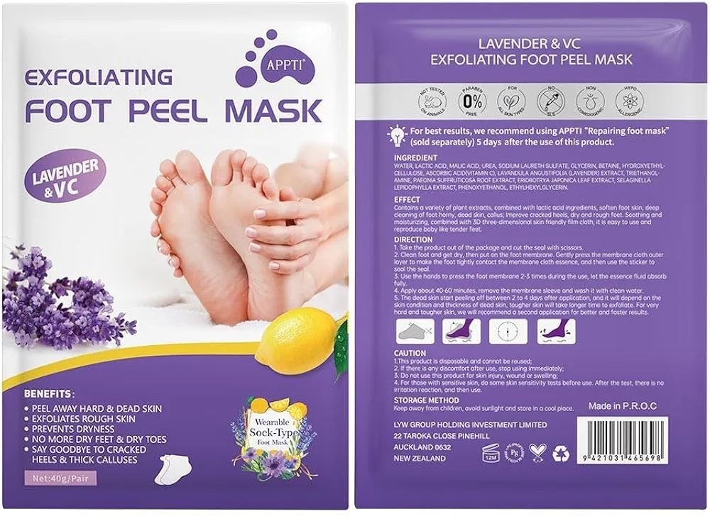 Exfoliating Foot Peel Mask — For Soft, Smooth & Callus-Free Feet