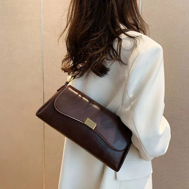 New Ladies Messenger Bag – Stylish Contrast Color Shoulder & Mobile Phone Bag
