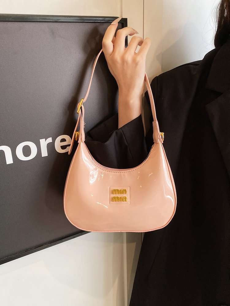 Trendy Mini Patent Leather Shoulder Bag – Chic & Stylish