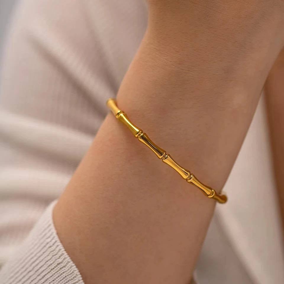 Korean Fashion Roman Numeral Bracelet – Stainless Steel Colourfast Jewelry for Women