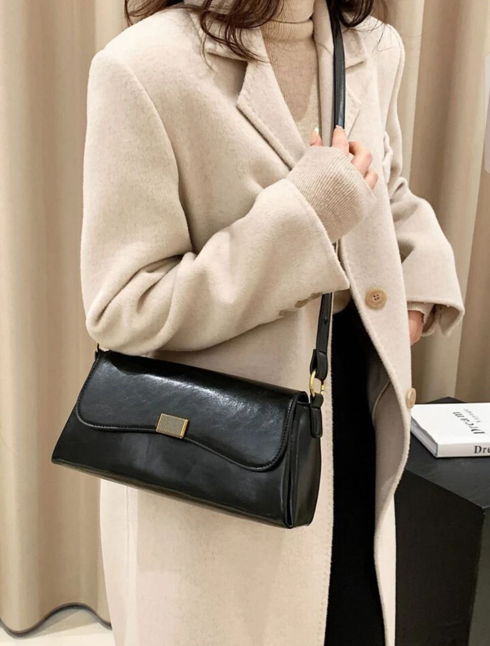 New Ladies Messenger Bag – Stylish Contrast Color Shoulder & Mobile Phone Bag