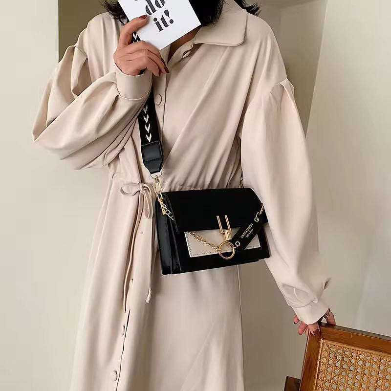 Luxury Ladies Messenger Bag – Contrast Color Shoulder & Mobile Phone Bag
