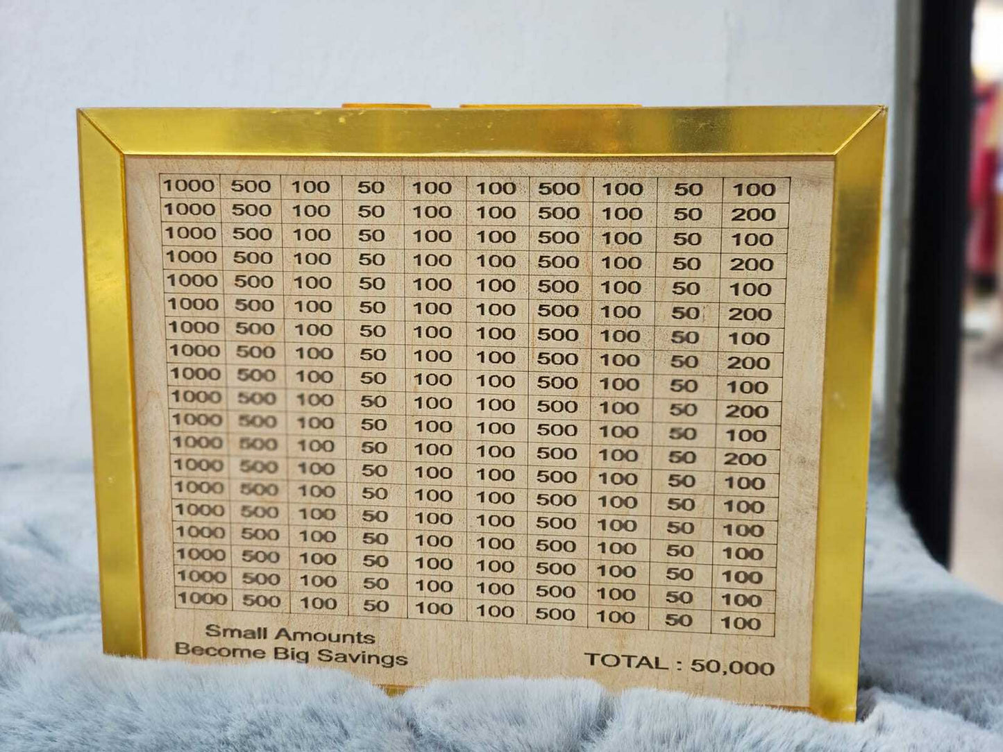Wooden Money Saving Box