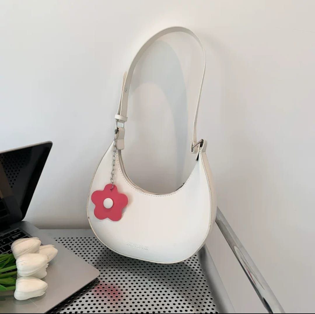 Minimalist Half-Moon Shoulder Bag
