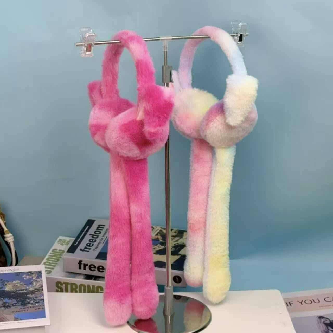 Viral Moving Rabbit Ears Winter Earmuffs đ°âī¸