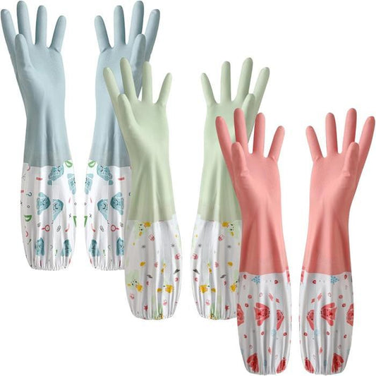 Winter Waterproof Long Hand Gloves with Inner Foam