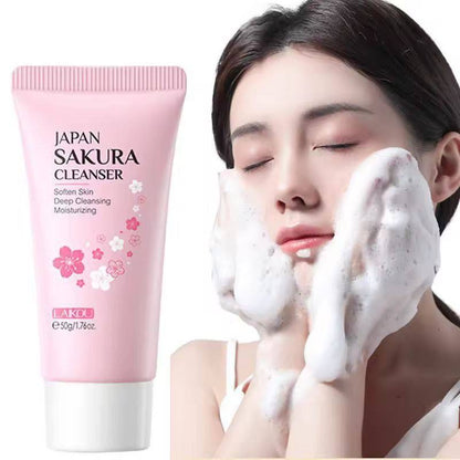LAIKOU Facial Cleansing Foam Face Wash Remove Blackheads Moisturizing Pore Shrinkage Deep Cleansing Oil Control Skin Care

 [100g]

Contains Prunus Lannesiana Flower Extract and Niacinamide.
Cleans pores deeply to remove dirt