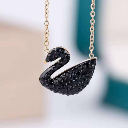 Shimmering Swan Pendant with Colour Guarantee