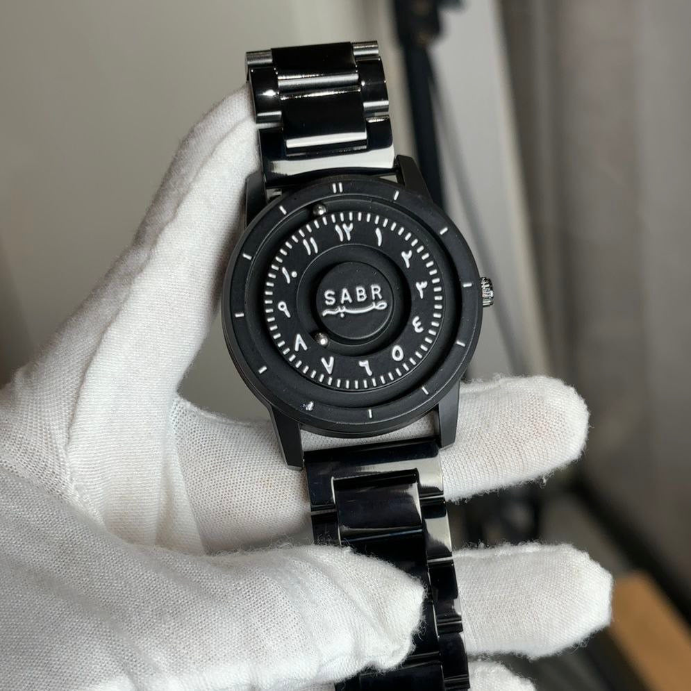 SABAR Arabic Numerals Alloy Quartz Watches Men's Magnetic Bead Watches Top Luxury Mirrorless Quartz Watches