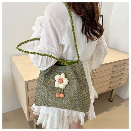 Elegant Woven Straw Tote Bag – Perfect for Work &amp; Daily Use