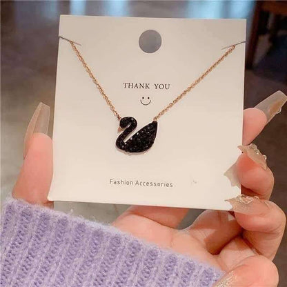 Shimmering Swan Pendant with Colour Guarantee