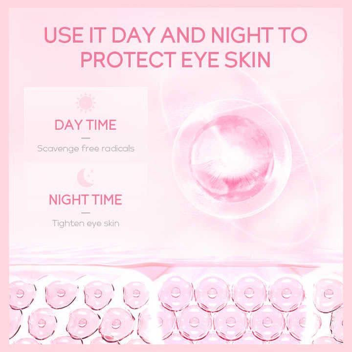 LAIKOU Janpan Sakura Anti-aging Eye Bag Removal Dark Circle Fine Lines Under Eye Dark Circle 30g Eye Cream

Key Features:
Sakura Extract: Contains cherry blossom extract to brighten and refresh the eye area.
Reduces Dark Circles and Puffiness