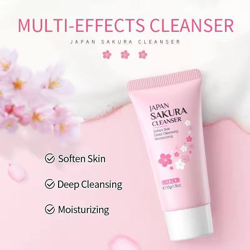 LAIKOU Facial Cleansing Foam Face Wash Remove Blackheads Moisturizing Pore Shrinkage Deep Cleansing Oil Control Skin Care

 [100g]

Contains Prunus Lannesiana Flower Extract and Niacinamide.
Cleans pores deeply to remove dirt