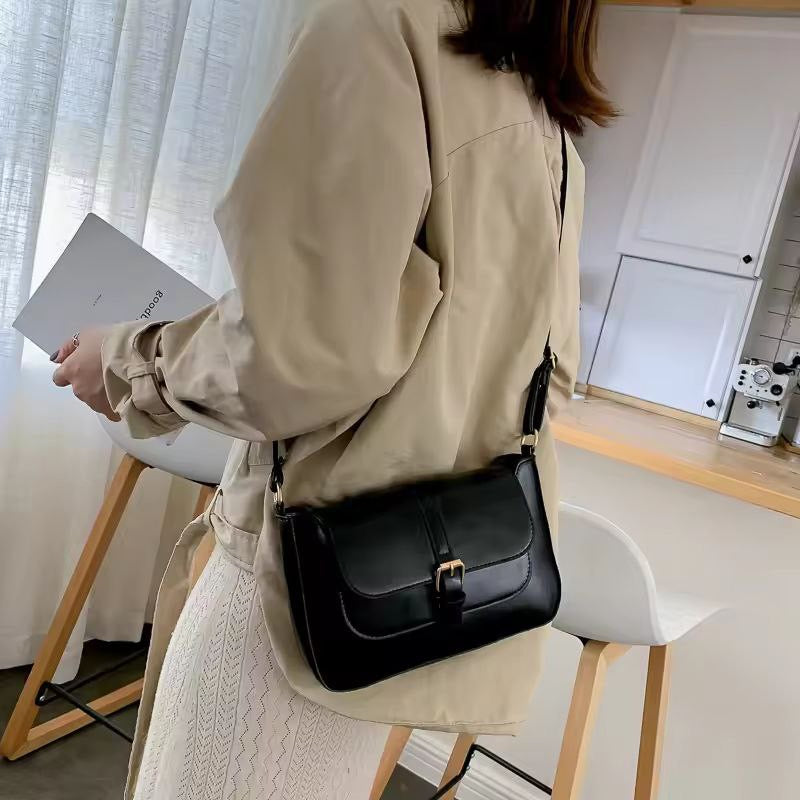 Vintage PU Leather Shoulder & Crossbody Bag for Women