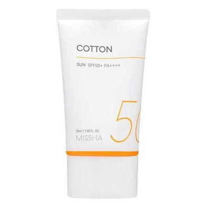 Missha All Around Safe Block Cotton Sun SPF+ PA++++


Broad-spectrum UVA/UVB protection.
Contains cotton extract to soothe and hydrate the skin.
Lightweight, non-greasy formula.
Controls oil and sweat with a matte finish.
Suitable for sensitiv