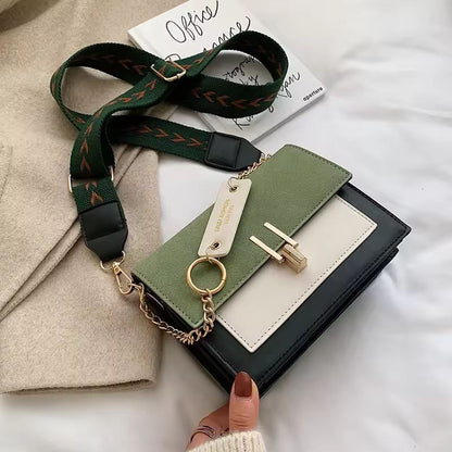 Luxury Ladies Messenger Bag – Contrast Color Shoulder & Mobile Phone Bag