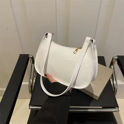 Stylish Solid Color Shoulder Bag