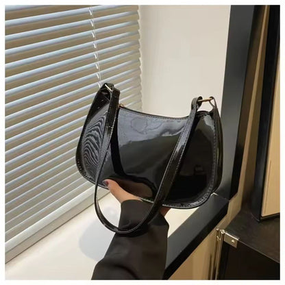 Stylish Solid Color Shoulder Bag