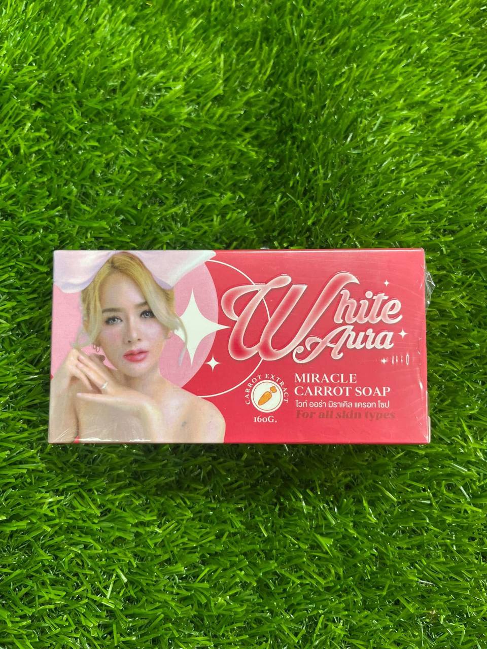 White Aura Miracle Carrot Soap – প্রকৃতির ছোঁয়ায় উজ্জ্বল ত্বক!