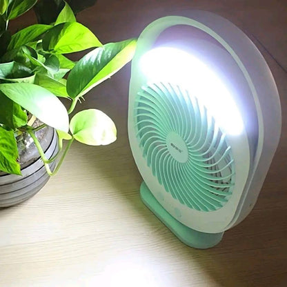 JOYKALY YG-719 রিচার্জেবল ফ্যান উইথ LED লাইট