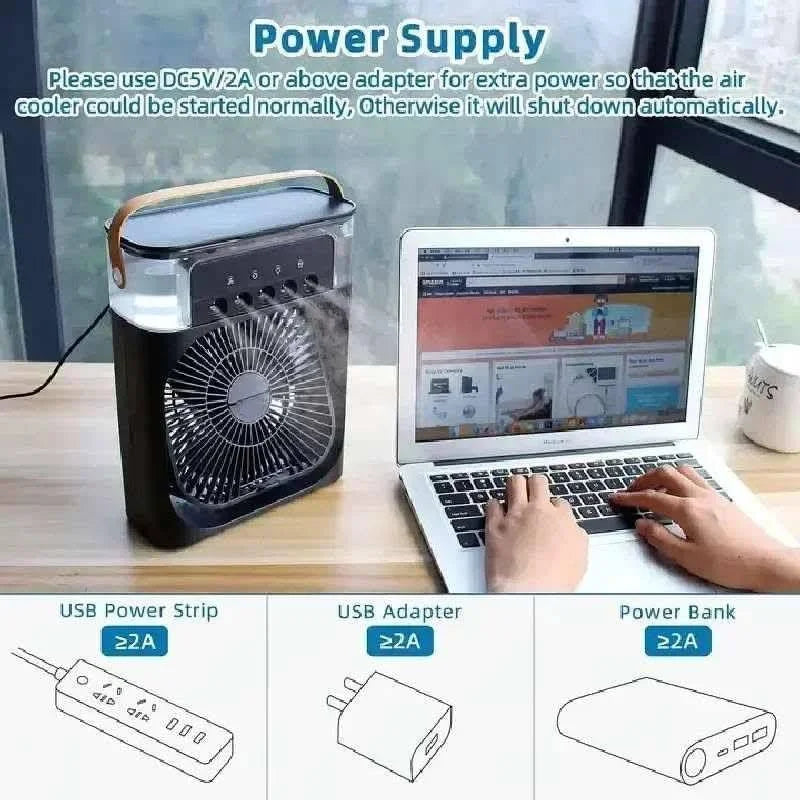 Mini Air Collar Fan (Non-Rechargeable, Big Size