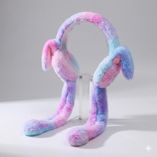 Viral Moving Rabbit Ears Winter Earmuffs 🐰❄️