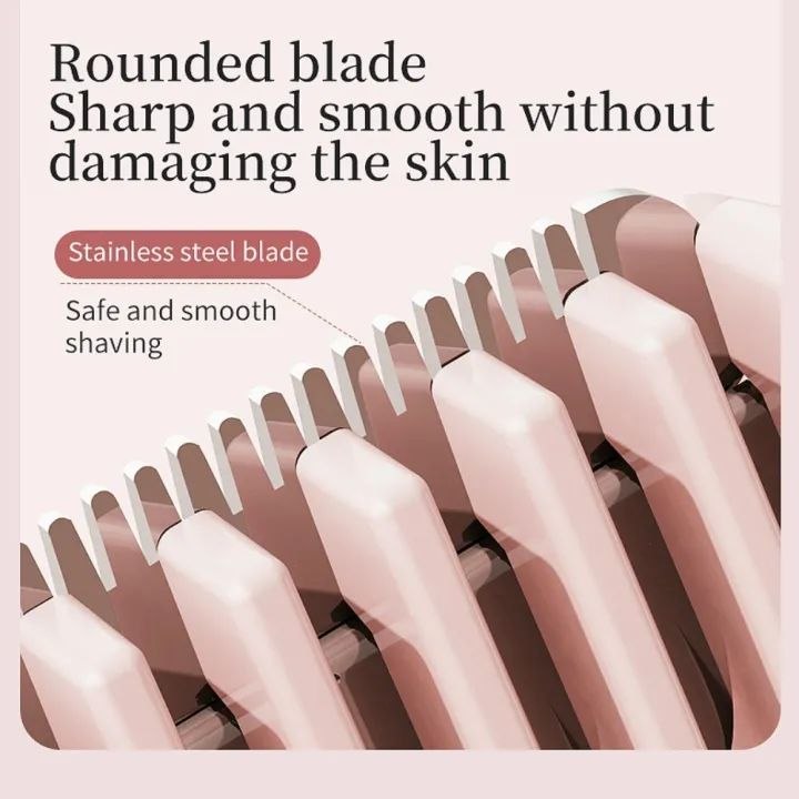 Electric Double-Headed Hair Remover ব্যথা বা জ্বালাপোড়া ছাড়াই পান নিখুঁত ও মসৃণ ত্বক!