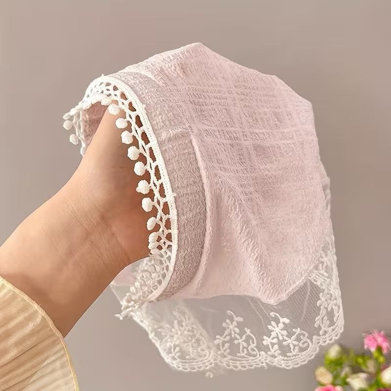 Modern Hair Scarf Soft And Comfortable Lace Flower Headbands Bohomian Hair Bandanas For Women And Girl
