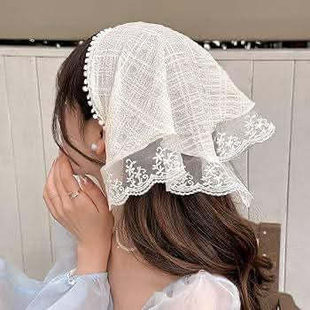Modern Hair Scarf Soft And Comfortable Lace Flower Headbands Bohomian Hair Bandanas For Women And Girl