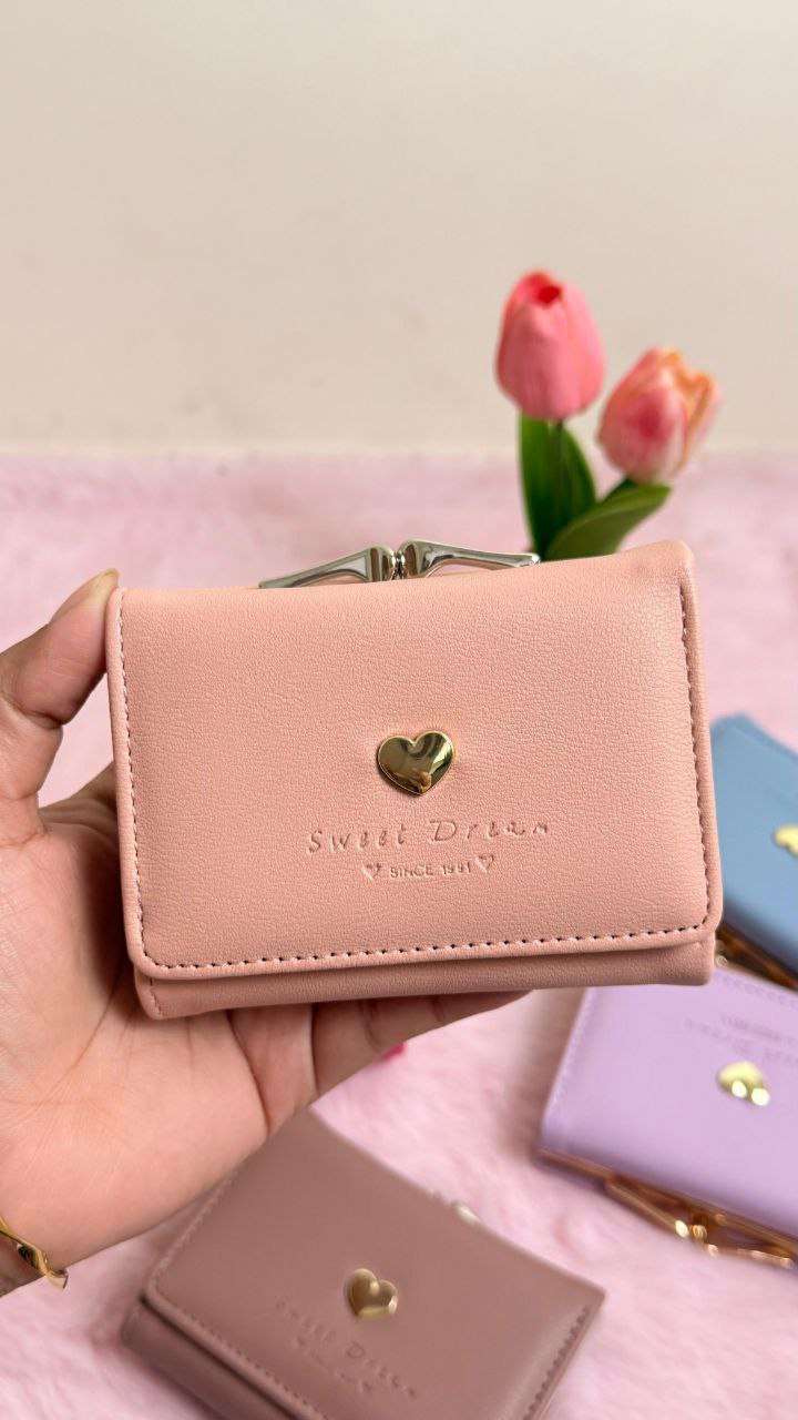 Mini cute folding small wallet