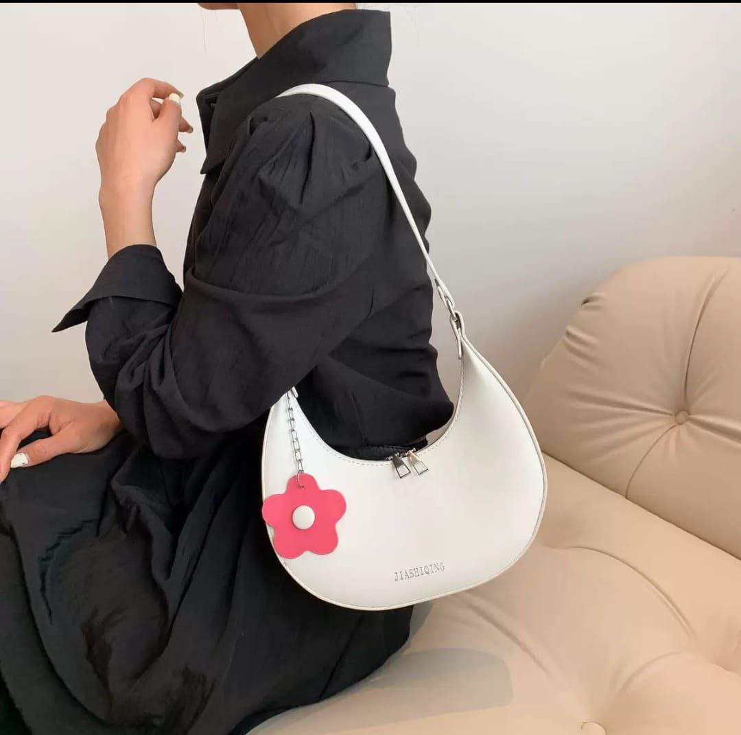 Minimalist Half-Moon Shoulder Bag