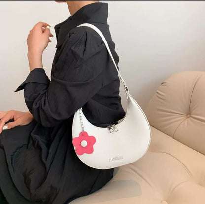 Minimalist Half-Moon Shoulder Bag