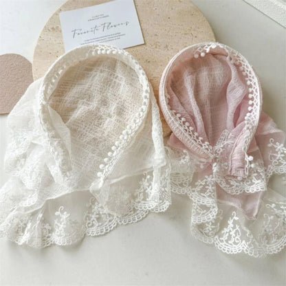 Modern Hair Scarf Soft And Comfortable Lace Flower Headbands Bohomian Hair Bandanas For Women And Girl