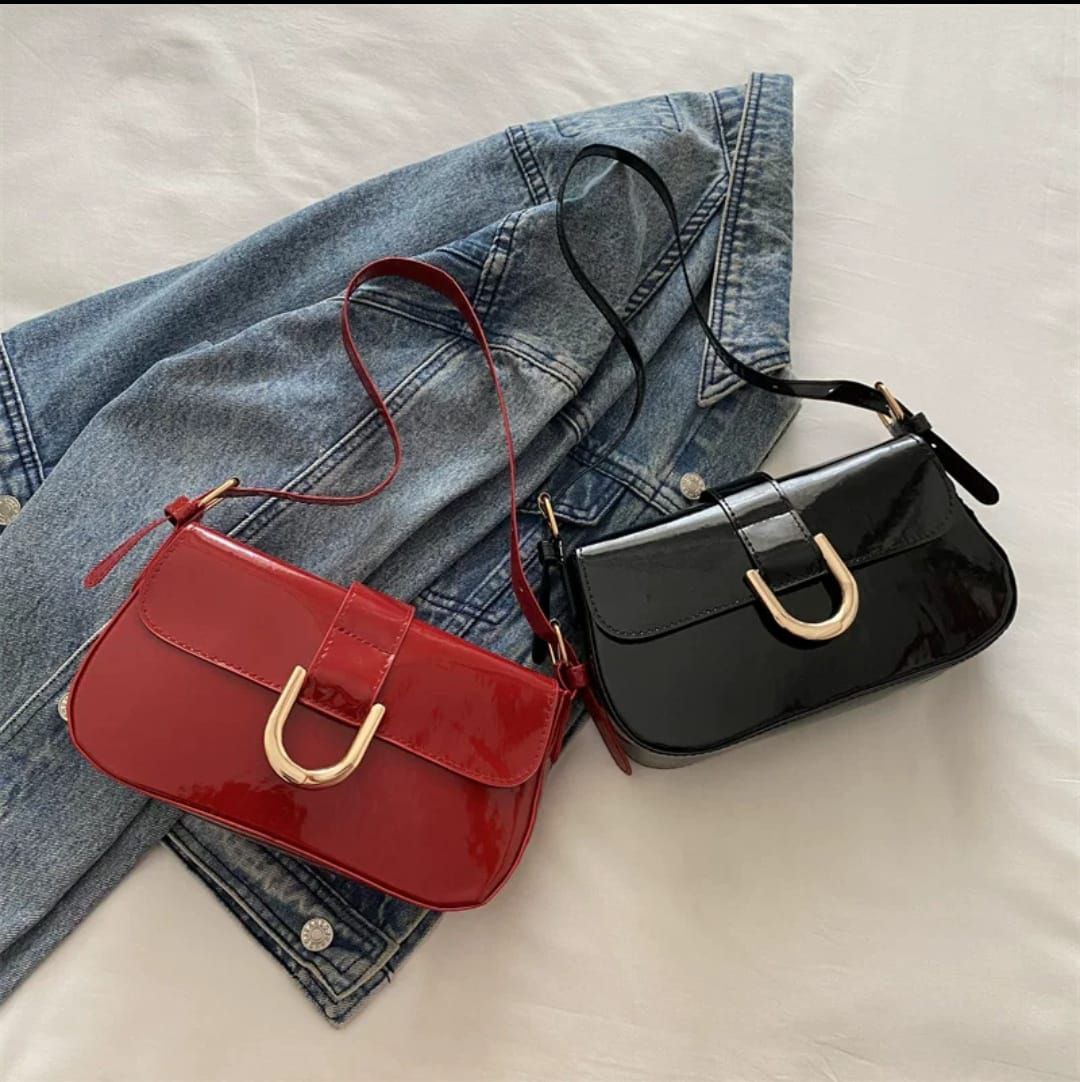 Glossy purse bag
