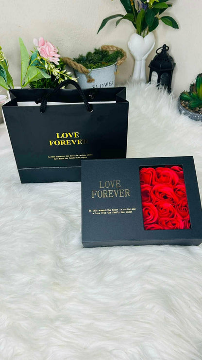 Wish Pearl + 12 Pieces Rose Flower Combo (With Premium Bag)