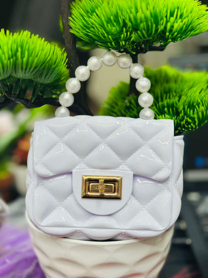 Bagbin Designer sling bag and Handbags baby girls | Purse Small Pearl Handbags Kids Jelly Purse Bag With Chains 
Jelly bag