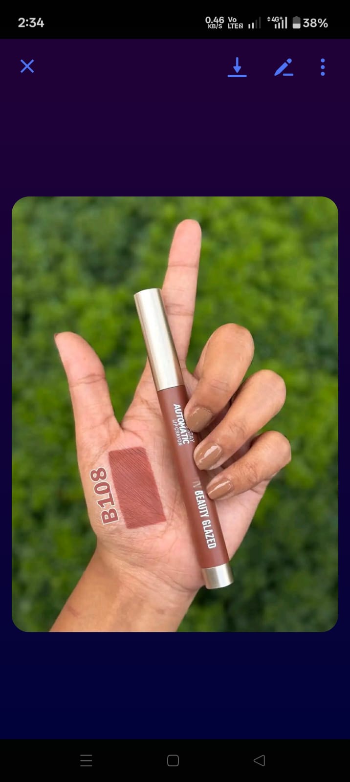BEAUTY GLAZED Long Stay Automatic Lip Crayon'