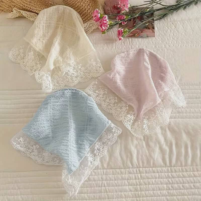 Modern Hair Scarf Soft And Comfortable Lace Flower Headbands Bohomian Hair Bandanas For Women And Girl