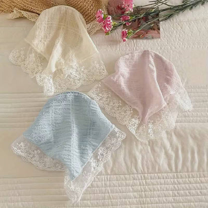 Modern Hair Scarf Soft And Comfortable Lace Flower Headbands Bohomian Hair Bandanas For Women And Girl