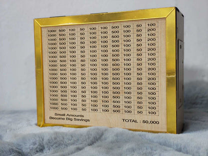 Wooden Money Saving Box