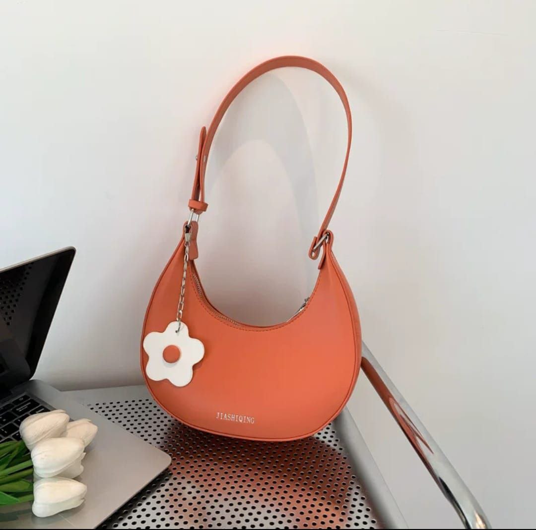 Minimalist Half-Moon Shoulder Bag