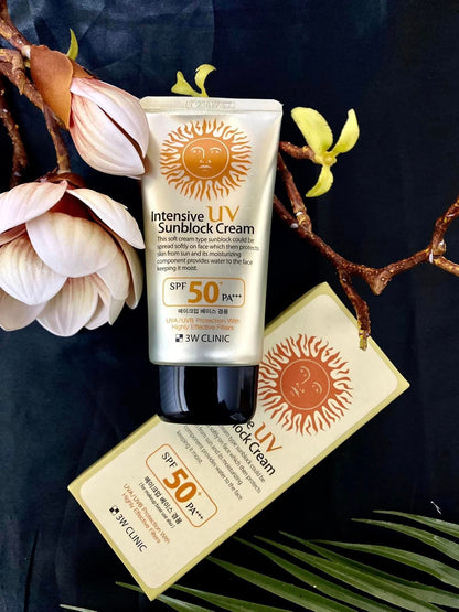3W Clinic Intensive UV Sunblock Cream (SPF 50+ PA+++)