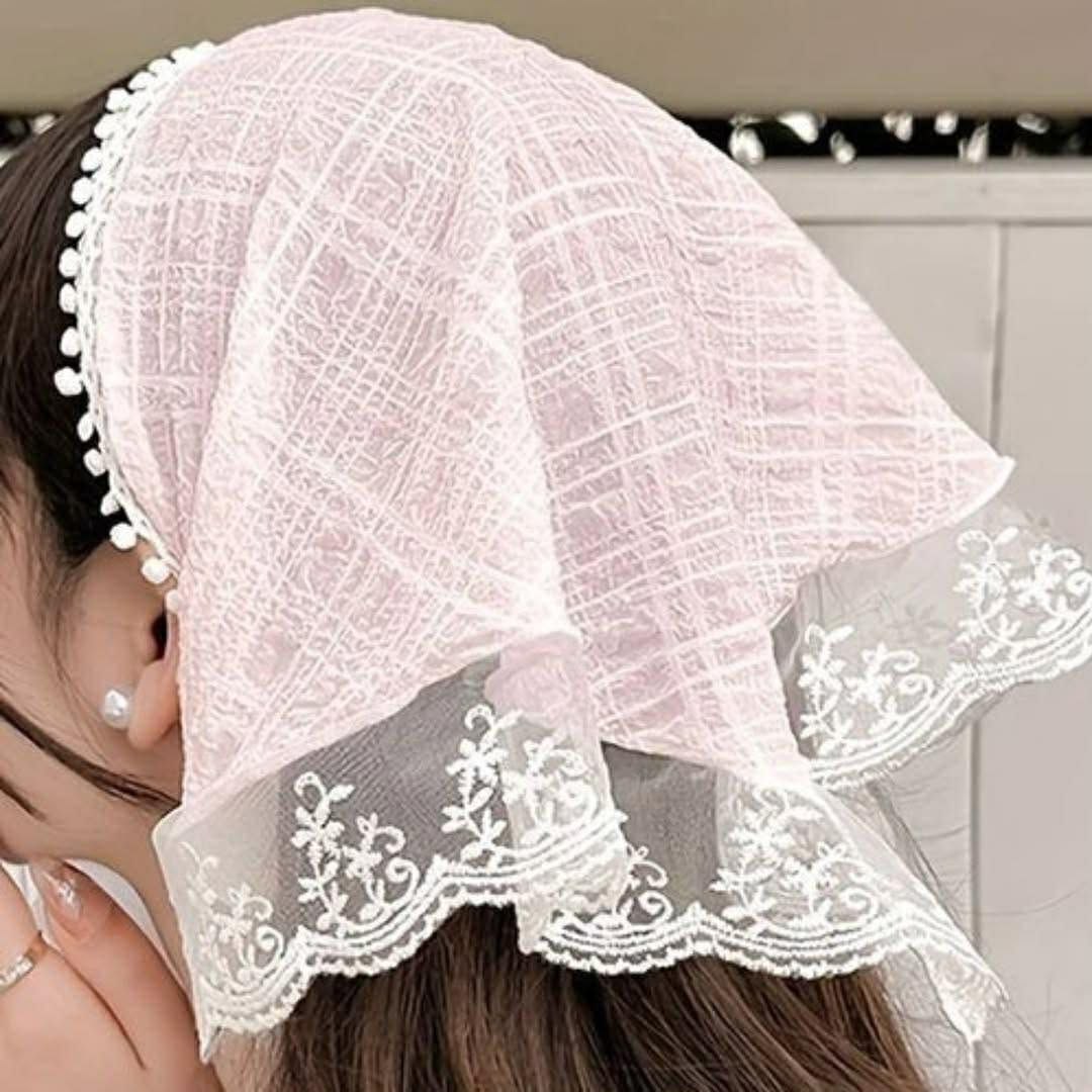 Modern Hair Scarf Soft And Comfortable Lace Flower Headbands Bohomian Hair Bandanas For Women And Girl