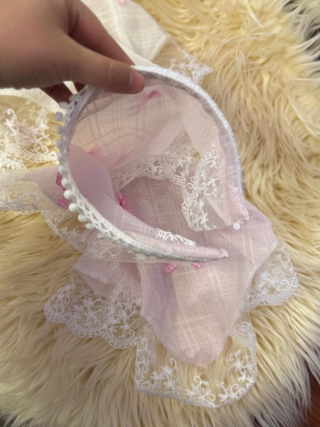 Modern Hair Scarf Soft And Comfortable Lace Flower Headbands Bohomian Hair Bandanas For Women And Girl