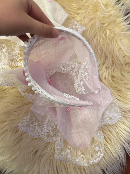 Modern Hair Scarf Soft And Comfortable Lace Flower Headbands Bohomian Hair Bandanas For Women And Girl