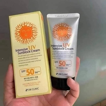 3W Clinic Intensive UV Sunblock Cream (SPF 50+ PA+++)