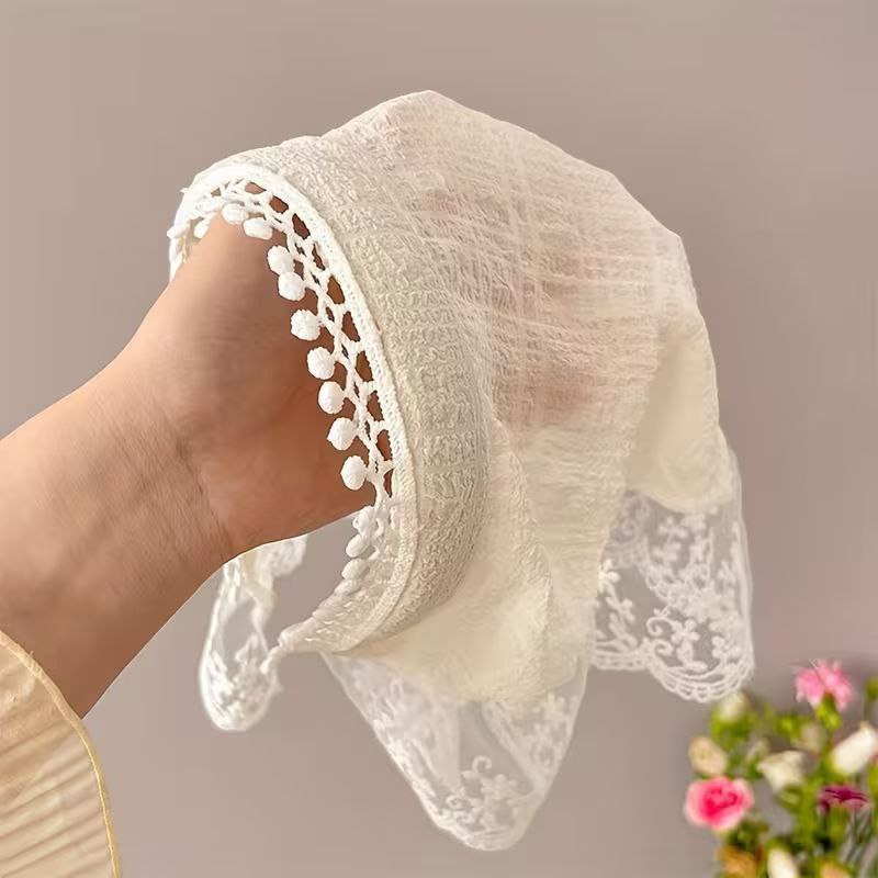 Modern Hair Scarf Soft And Comfortable Lace Flower Headbands Bohomian Hair Bandanas For Women And Girl